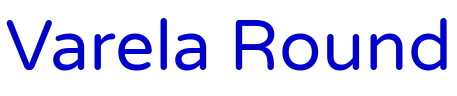 Varela Round шрифт